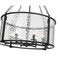 Z-Lite Barrington Chandelier, 6-Light, 26 In.W x 35 In.H, Matte Black/Clear Waterglass 346P26-MB - alternate 6